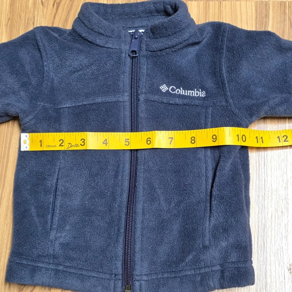 Columbia‎ Sportswear Company Fleece Jacket Boy's Size 6-12 Months Blue Full Zip